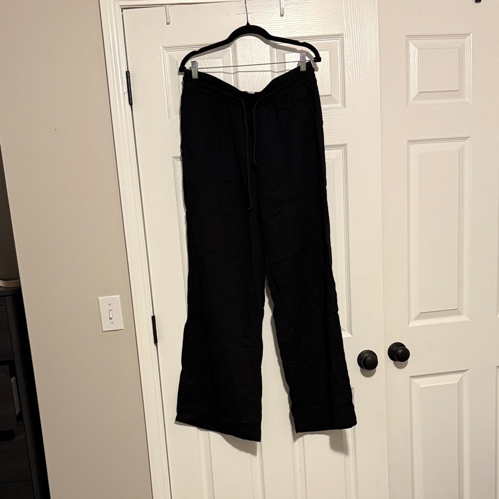 Everyday Black Drawstring pants for woman